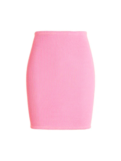 Shop Hunza G Miniskirt Skirts Pink