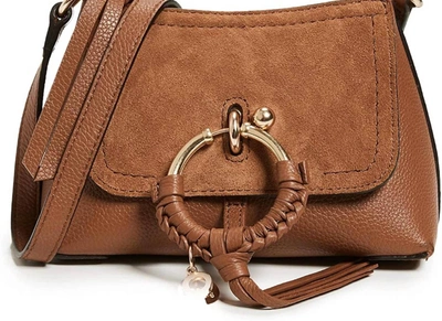 Shop See By Chloé Women's Joan Mini Hobo Leather Bag In Brown
