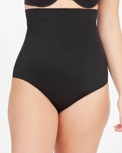 Shop Spanx Suit Your Fancy High-waisted Brief In Very Black