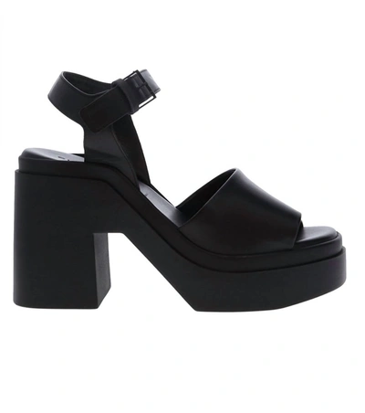 Shop Clergerie Nelio Sandals In Black Smooth Calfskin In Multi
