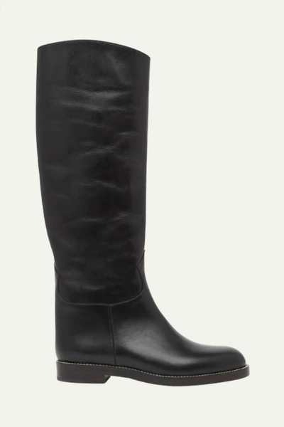 Shop Ulla Johnson Ninia Riding Boot In Noir In Black