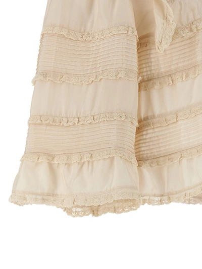 Isabel Marant Zalmara Topwear In Beige Silk