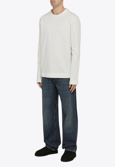 Jil Sander Basic Long-sleeved T-shirt In White