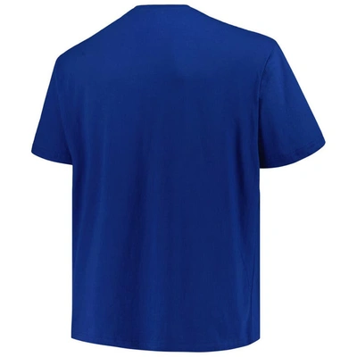 Shop Profile Blue New York Rangers Big & Tall Arch Over Logo T-shirt