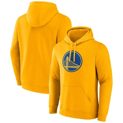 Shop Fanatics Branded  Gold Golden State Warriors Primary Logo Pullover Hoodie
