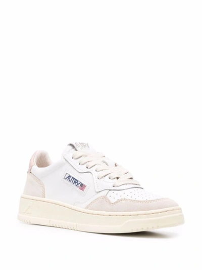 Shop Autry Sneakers In White/powder