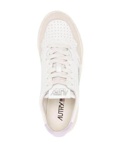 Shop Autry Sneakers In White/lilac