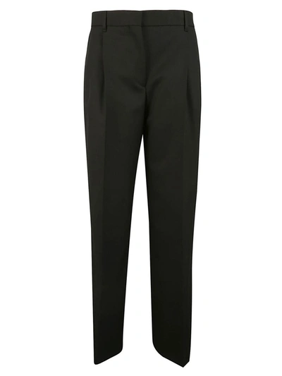 Shop Burberry Trousers In Black