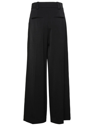 Shop Khaite Black Virgin Wool Blend Tailored Trousers