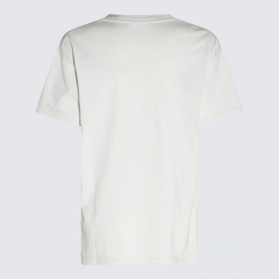 Shop Maison Margiela Off-white Cotton T-shirt In Beige