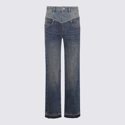Shop Isabel Marant Dark Blue Denim Noemie Jeans