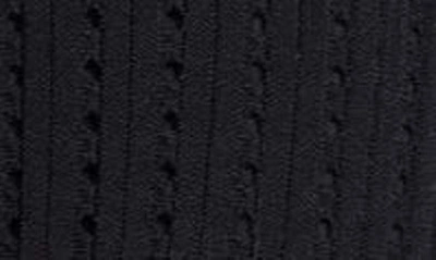 Shop Adam Lippes Pointelle Sweater Crop Pants In Black