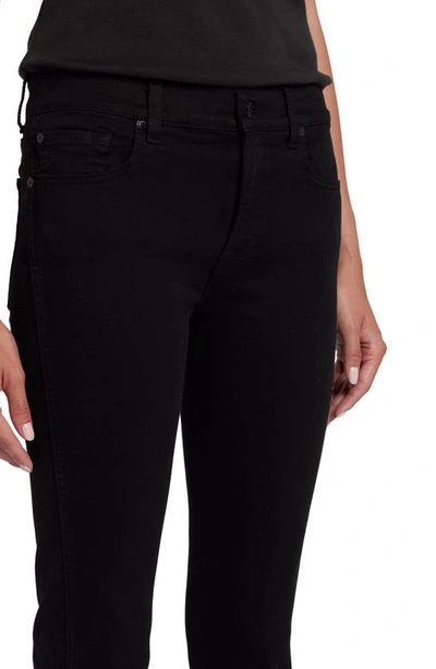 Shop Seven Tailorless Raw Hem Mid Rise Bootcut Jeans In Rinsed Black