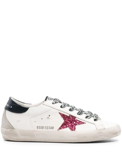 Shop Golden Goose Sneakers In White/fuchsia/blue/ice