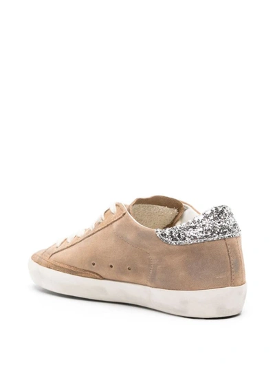 Shop Golden Goose Sneakers In Tabacco/silver