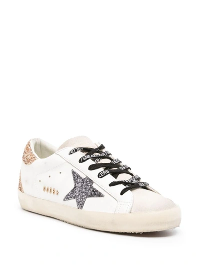 Shop Golden Goose Sneakers In White/seedpearl/black/gold