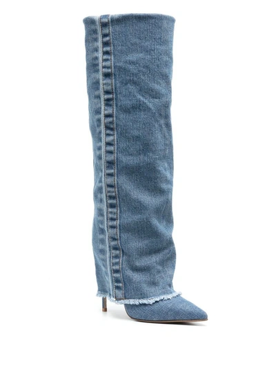 Shop Le Silla Boots In Blue