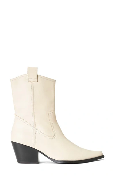 Shop Staud June Western Boot In Cream