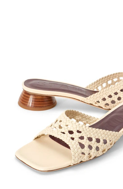 Shop Staud Simone Block Heel Sandal In Cream