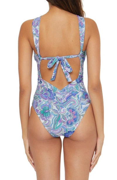 Shop Becca Mystique Paisley One-piece Swimsuit In Multi