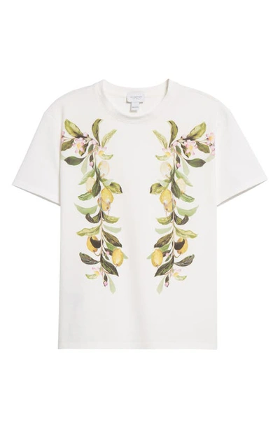 Shop Giambattista Valli Lemon Tree Cotton Graphic T-shirt In White