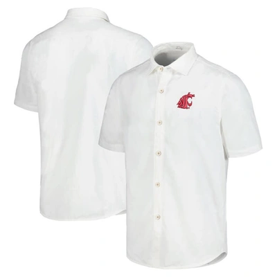 Shop Tommy Bahama White Washington State Cougars Coconut Point Palm Vista Islandzone Camp Button-up Shirt