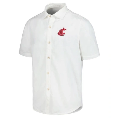 Shop Tommy Bahama White Washington State Cougars Coconut Point Palm Vista Islandzone Camp Button-up Shirt