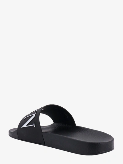 Shop Valentino Garavani Man Slide Man Black Sandals