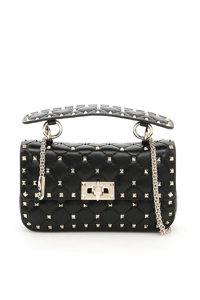 Shop Valentino Garavani Rockstud Spike Small Handbag Women In Black