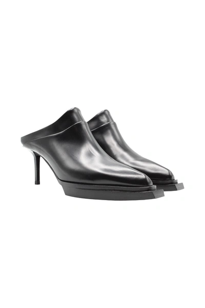 Alyx Dagger Mule In Leather In Black
