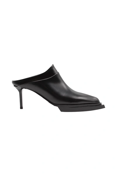 Alyx Dagger Mule In Leather In Black