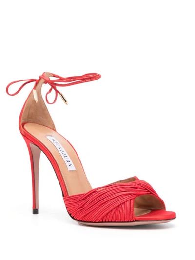 Shop Aquazzura Sandals In Lipstick