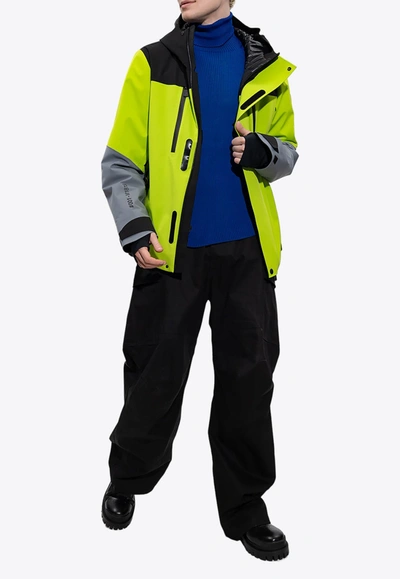 Shop Moncler Ceriniat Zip-up Ski Jacket In Green