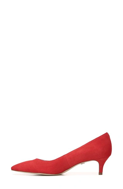 Shop Sam Edelman Dori Pump In Lipstick Red Suede