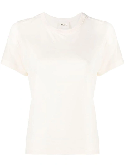 Shop Khaite Emmylou T-shirt Clothing In Nude & Neutrals