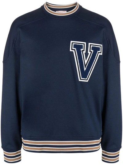 Shop Valentino Garavani Sweaters In Blue