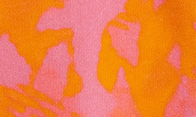 Shop Adidas Originals Lifestyle Crewneck Sweatshirt & Joggers Set In Bright Orange/ Pink Fusion