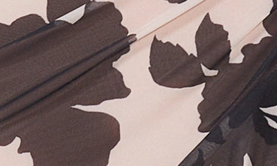 Shop Afrm Sal Floral Asymmetric Ruffle Skirt In Shadow Floral