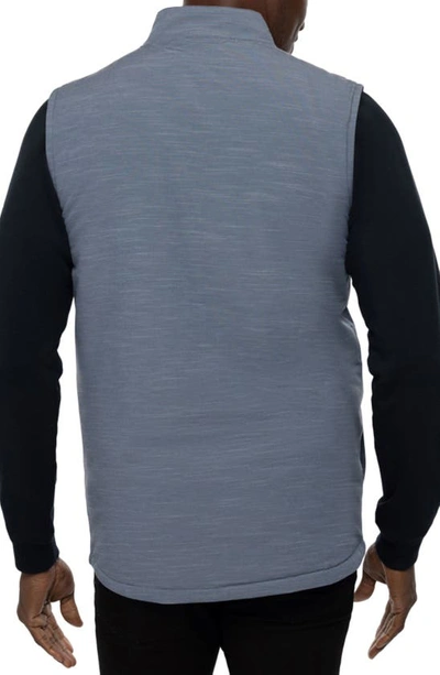 Travis Mathew West Is Best Vest In Heather Peacoat