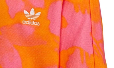 Shop Adidas Originals Kids' Splash Print Sweatshirt & Joggers Set In Bright Orange/ Pink Fusion