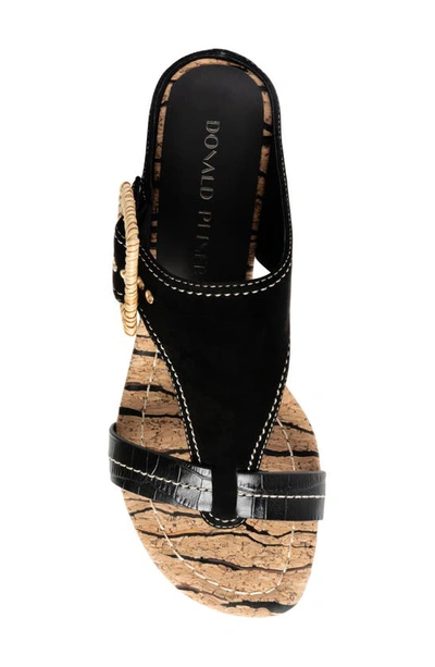 Shop Donald Pliner Ofelia Wedge Sandal In Black