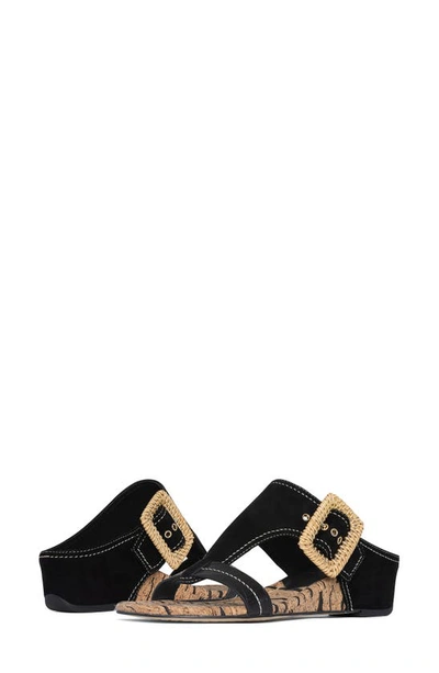 Shop Donald Pliner Ofelia Wedge Sandal In Black
