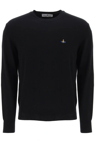 Shop Vivienne Westwood Organic Cotton And Cashmere Sweater Men In Black