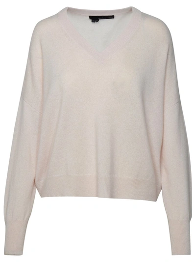 Shop 360cashmere 360 Cashmere 'camille' Ivory Cashmere Sweater In Avorio