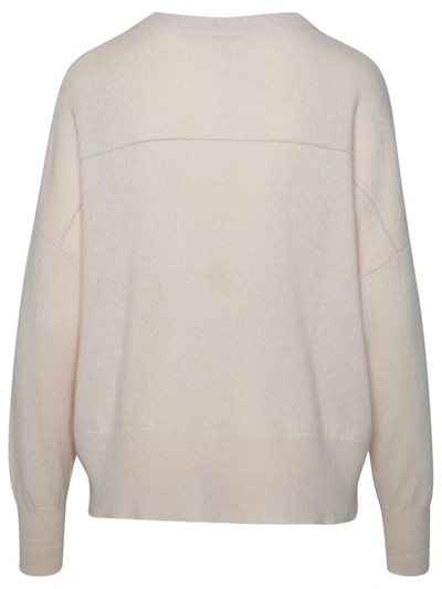Shop 360cashmere 360 Cashmere 'camille' Ivory Cashmere Sweater In Avorio