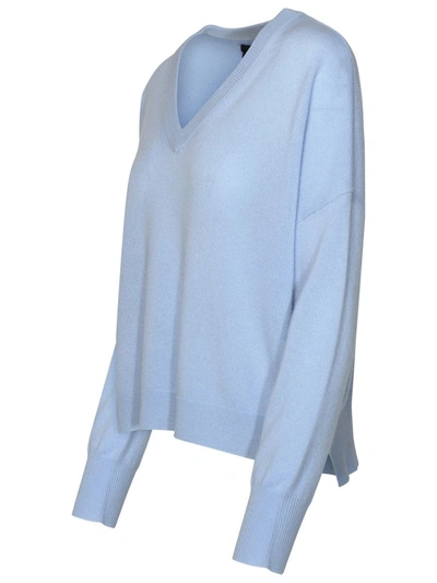 Shop 360cashmere 360 Cashmere 'camille' Light Blue Cashmere Sweater