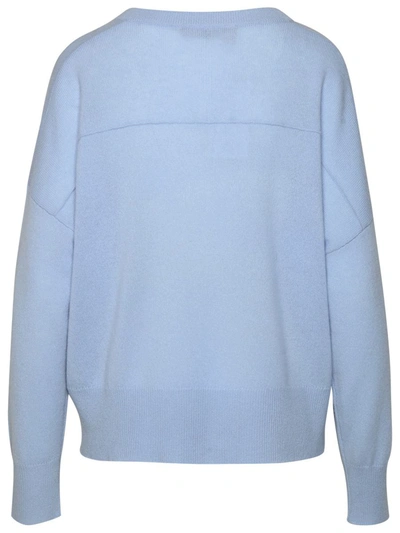 Shop 360cashmere 360 Cashmere 'camille' Light Blue Cashmere Sweater