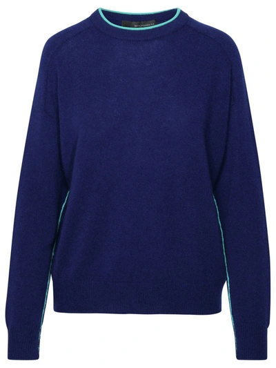 Shop 360cashmere 360 Cashmere 'claude' Blue Cashmere Sweater In Navy