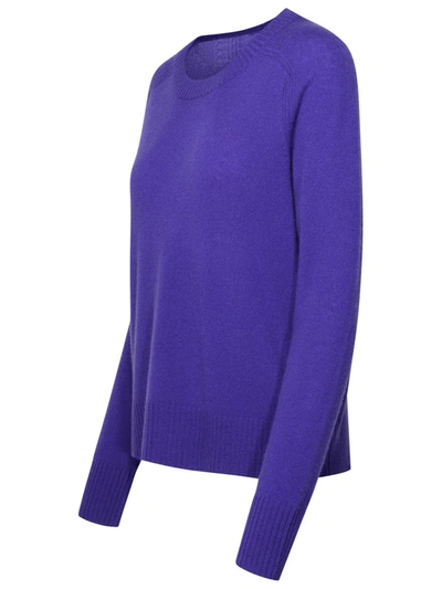 Shop 360cashmere 360 Cashmere 'taylor' Purple Cashmere Sweater In Violet