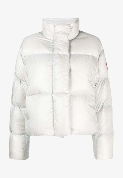 Shop Canada Goose Cypress Cropped Puffer In White